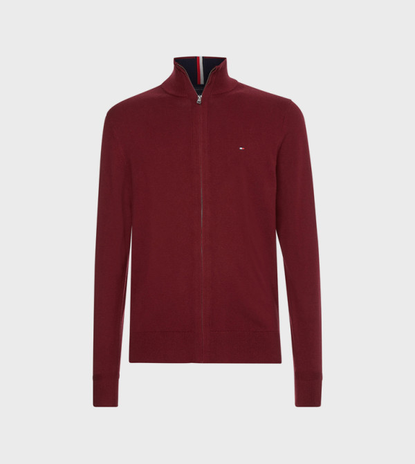 Tommy Hilfiger  Sweaters & Cardigans - Burgundy Cardigans