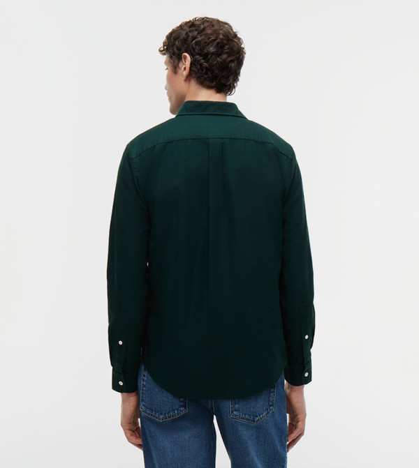 تومي هيلفيغر  قمصان - أخضر Long Sleeves