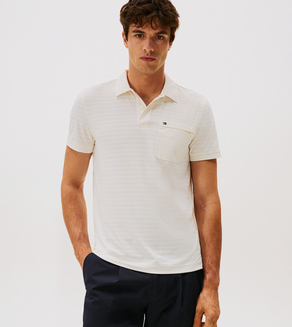 تومي هيلفيغر  preppy-smart-casual - أصفر قمصان بولو
