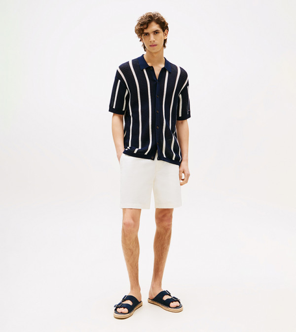 تومي هيلفيغر  ملابس - كحلي Short Sleeves
