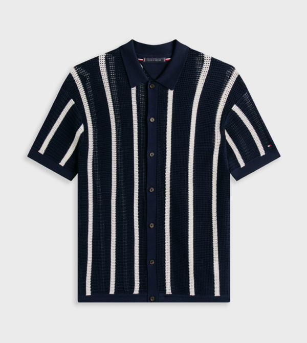 تومي هيلفيغر  ملابس - كحلي Short Sleeves