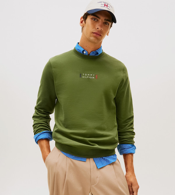 Tommy Hilfiger  Hoodies & Sweatshirts - Green Sweatshirts