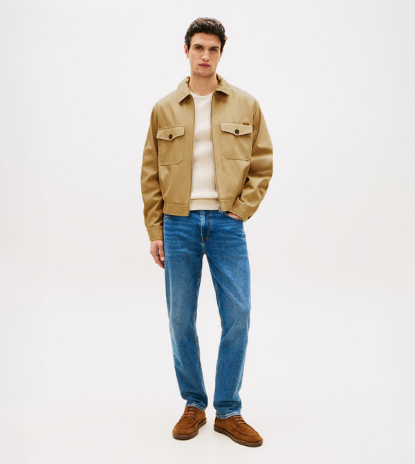 Tommy Hilfiger  Casual Jackets - Beige Casual Jackets