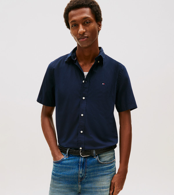 تومي هيلفيغر  ملابس - كحلي مزرق  Short Sleeves