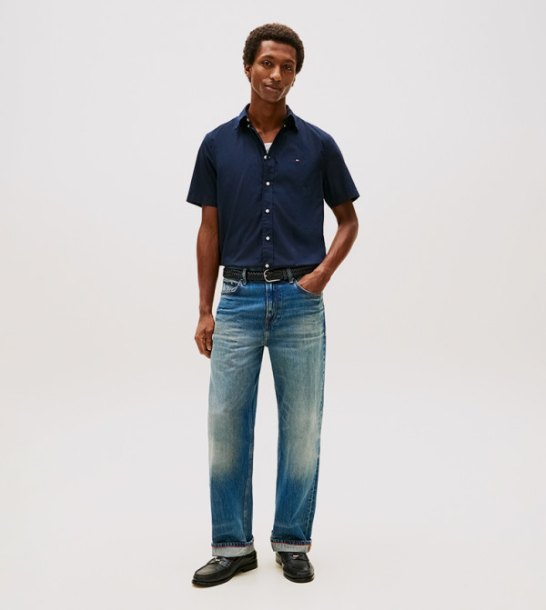 تومي هيلفيغر  ملابس - كحلي مزرق  Short Sleeves