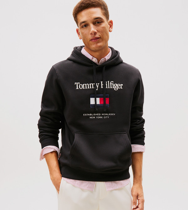 Tommy Hilfiger  Hoodies - Black Hoodies