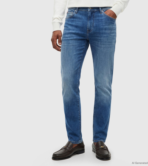 Tommy Hilfiger  Straight Jeans - Blue Straight Jeans