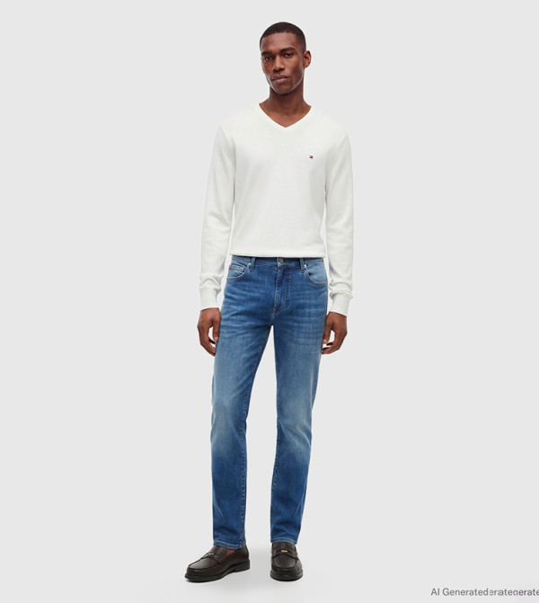 Tommy Hilfiger  Straight Jeans - Blue Straight Jeans