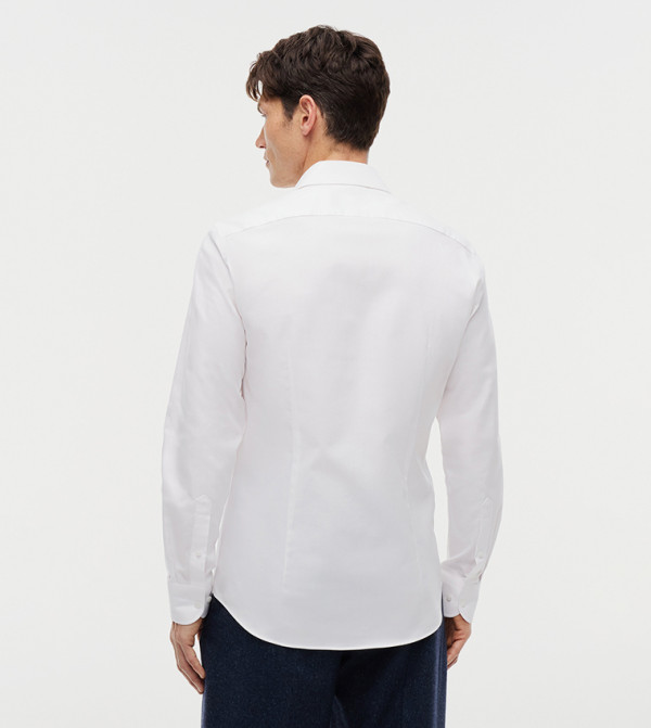 تومي هيلفيغر  أكمام طويلة  - أبيض Long Sleeves