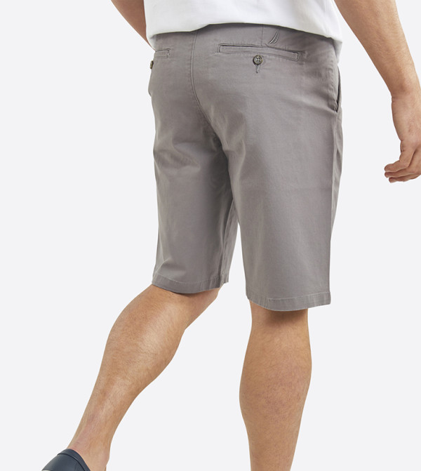 Nautica Chino Shorts - Grey Chino Shorts