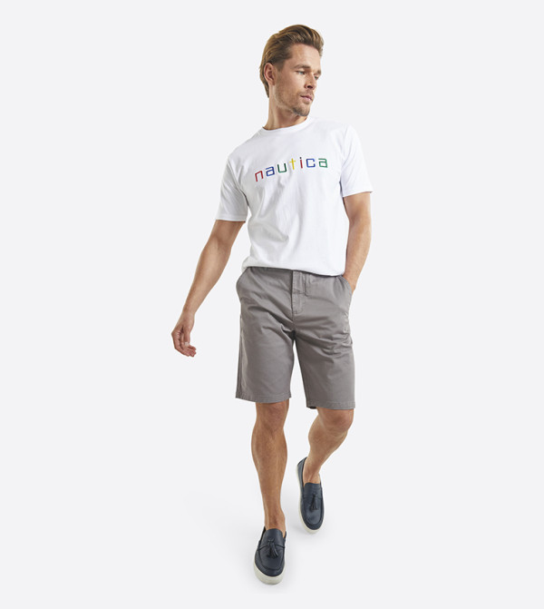 Nautica Chino Shorts - Grey Chino Shorts