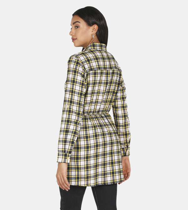 HIS & HERS Aila - Yellow Casual Dresses