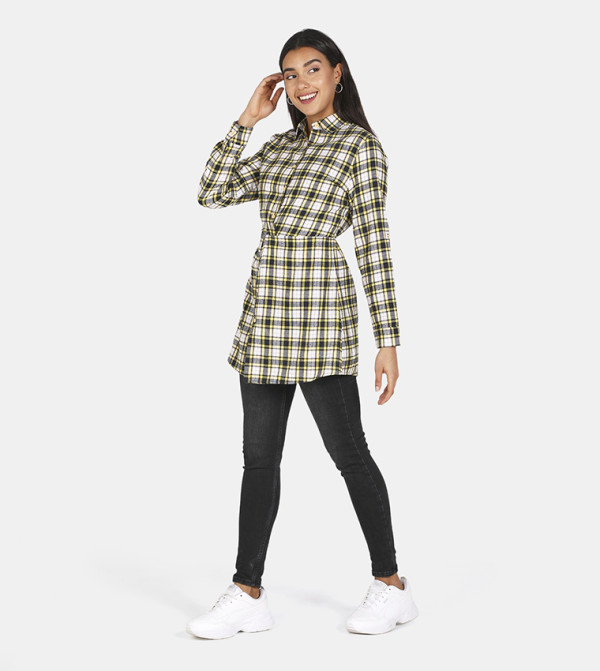 HIS & HERS Aila - Yellow Casual Dresses