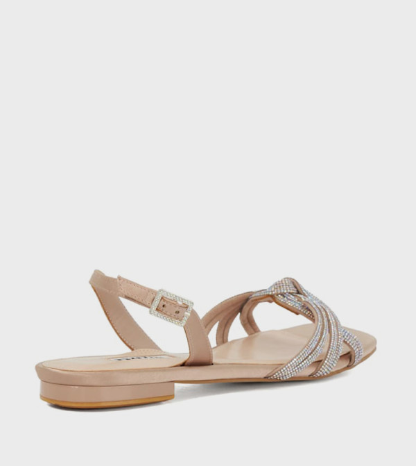 Dune London  heatwave-ready-w - Mink Flat Sandals
