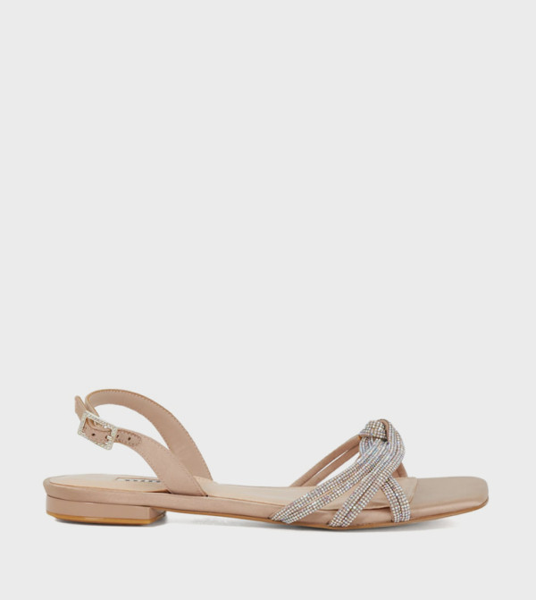 Dune London  heatwave-ready-w - Mink Flat Sandals