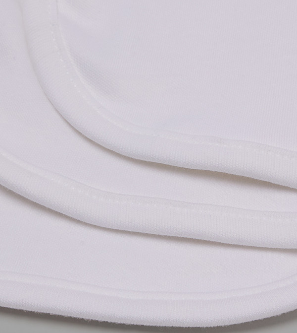 BABIES & MORE  Bibs & Hanky - White Bibs & Hanky