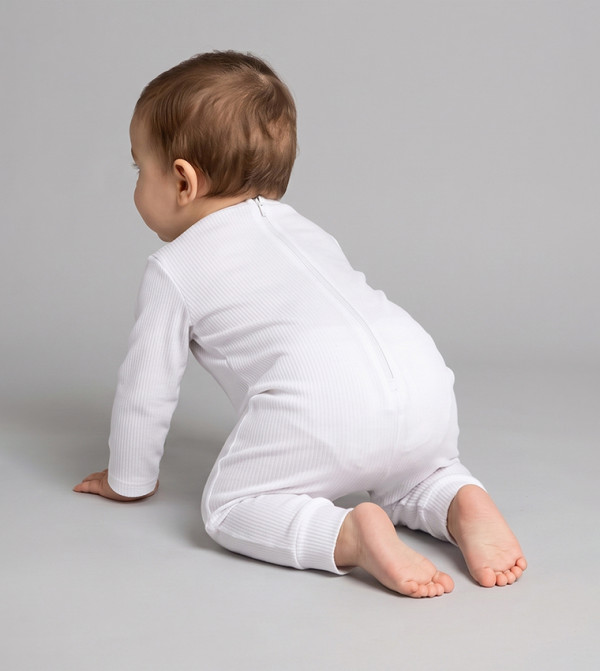 BABIES & MORE  Sleep Suits/Footies - White Sleep Suits/Footies