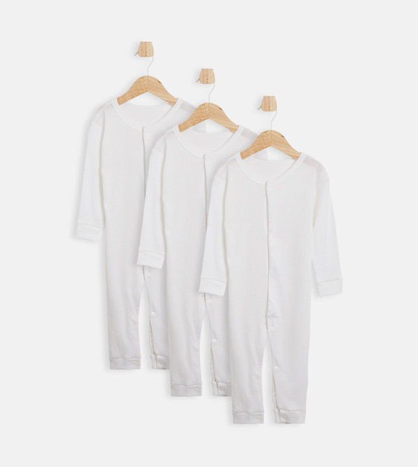 BABIES & MORE  Sleep Suits/Footies - White Sleep Suits/Footies