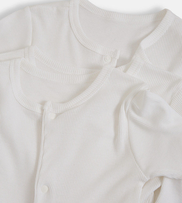 BABIES & MORE  Sleep Suits/Footies - White Sleep Suits/Footies