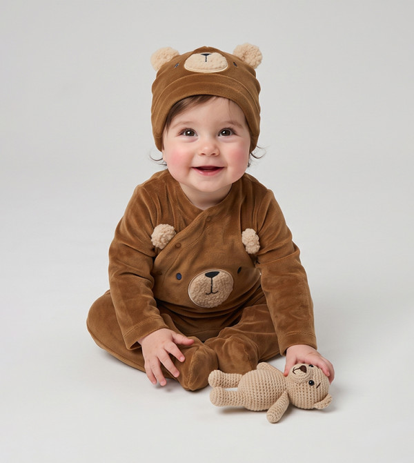 BABIES & MORE  Sleep Suits/Footies - Brown Sleep Suits/Footies