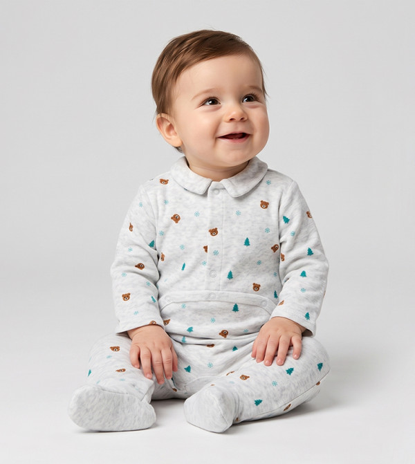 BABIES & MORE  Sleep Suits/Footies - White Sleep Suits/Footies