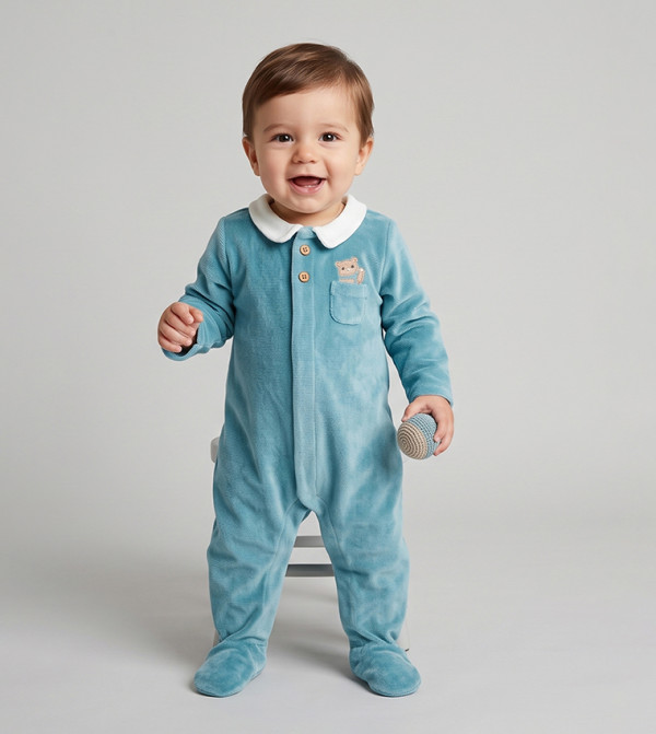BABIES & MORE  Sleep Suits/Footies - Blue Sleep Suits/Footies