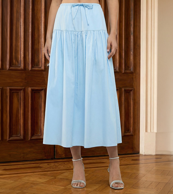 بي سي بي جي colorpop-w - أزرق Midi Skirts