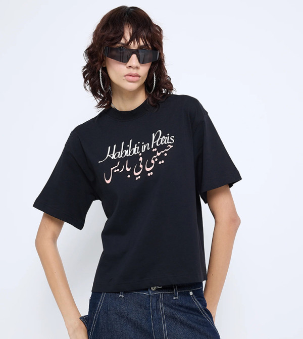 F5  - أسود Short Sleeve T-Shirts