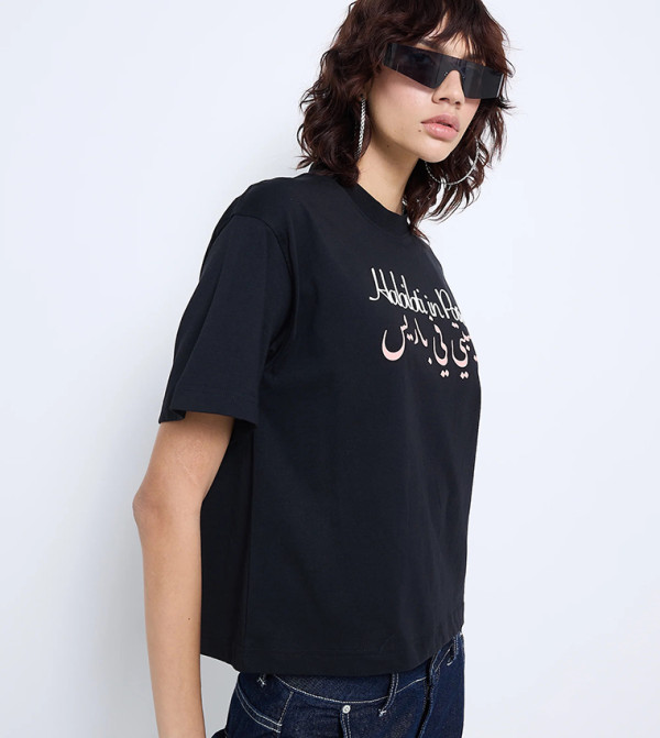 F5  - أسود Short Sleeve T-Shirts