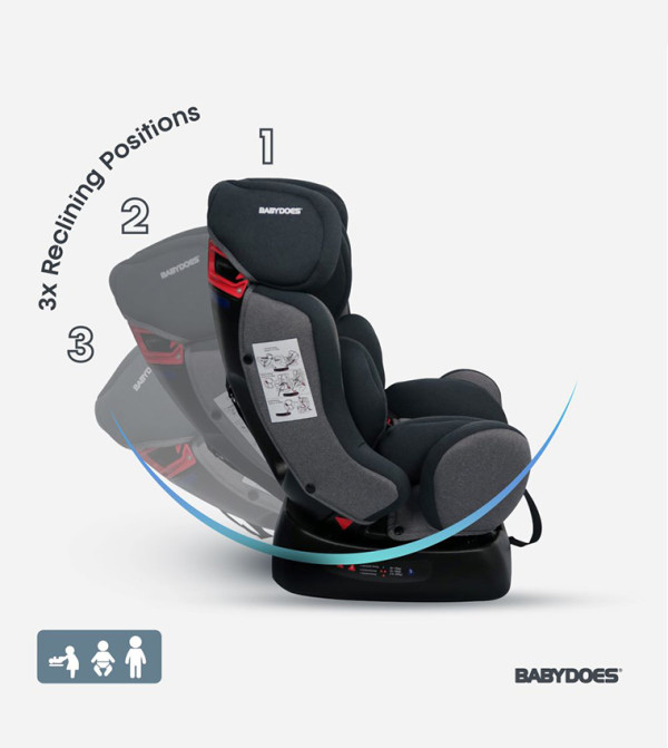 BABYDOES  Baby Car Seats - Grey Baby Car Seats