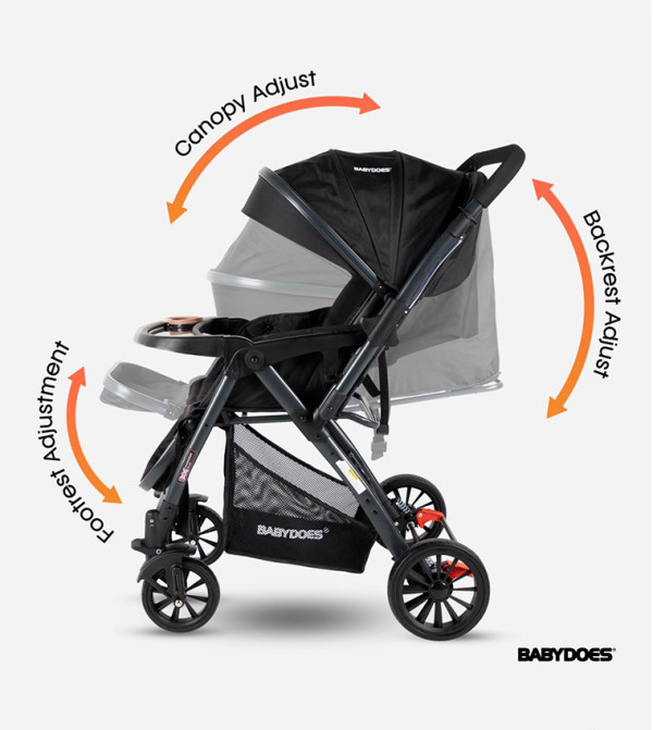 BABYDOES  Strollers & Travel Systems - Black Strollers & Travel Systems