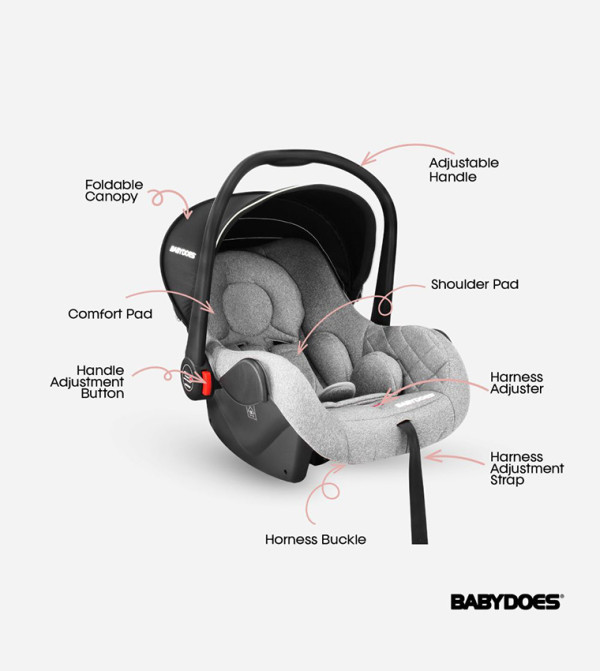 BABYDOES  - Grey Baby Car Seats