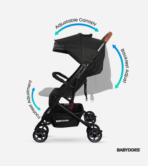 BABYDOES BABYDOES - Black Strollers & Travel Systems