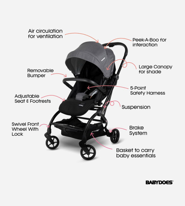 BABYDOES Baby Gear - Grey Strollers & Travel Systems