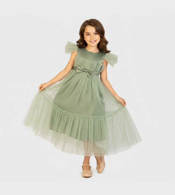 Ddaniela twirl-worthy-styles-k - Green Party Dress