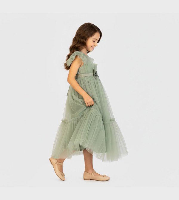 Ddaniela twirl-worthy-styles-k - Green Party Dress