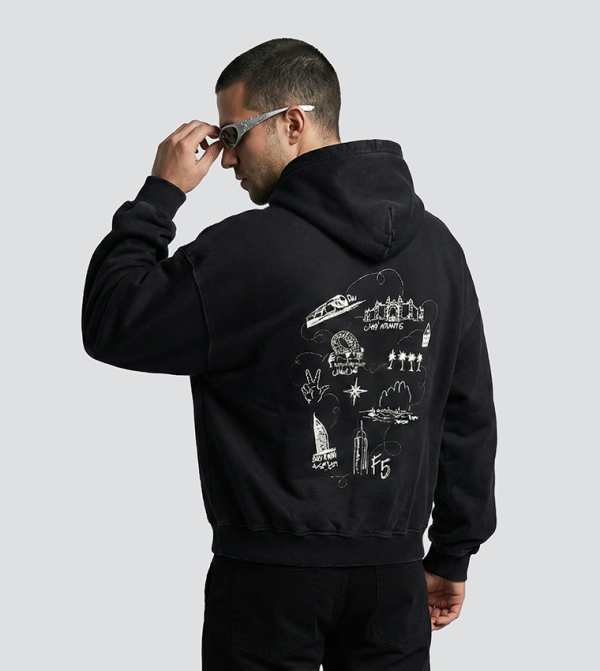 F5 F5 - BLACK Hoodies
