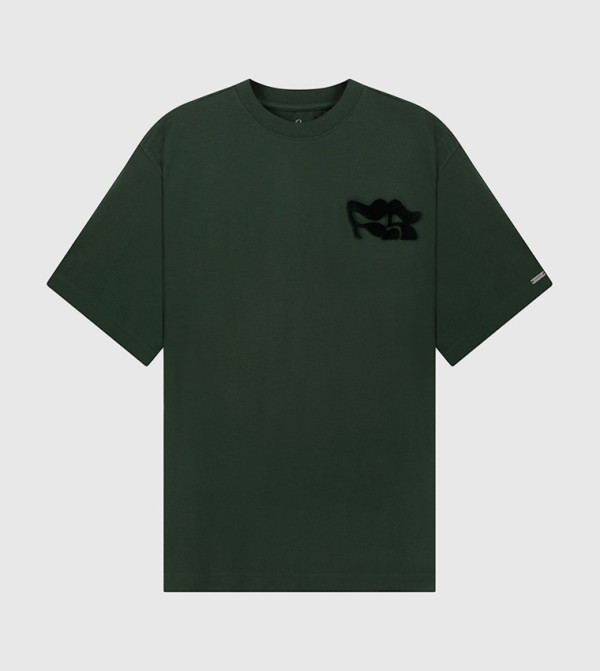 F5 F5 - Green Round Neck T-Shirts