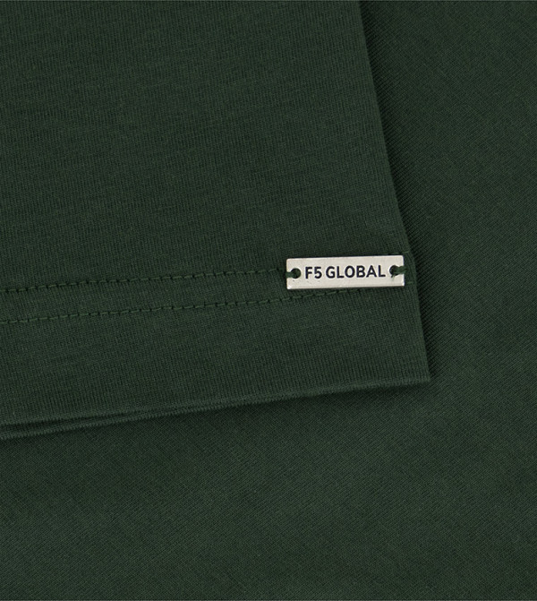 F5 F5 - Green Round Neck T-Shirts