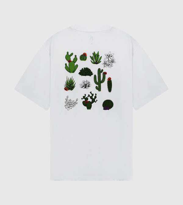 F5 F5 - White Round Neck T-Shirts