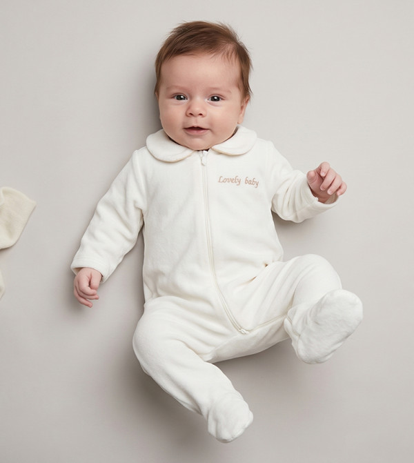 BABIES & MORE  Sleep Suits/Footies - White Sleep Suits/Footies