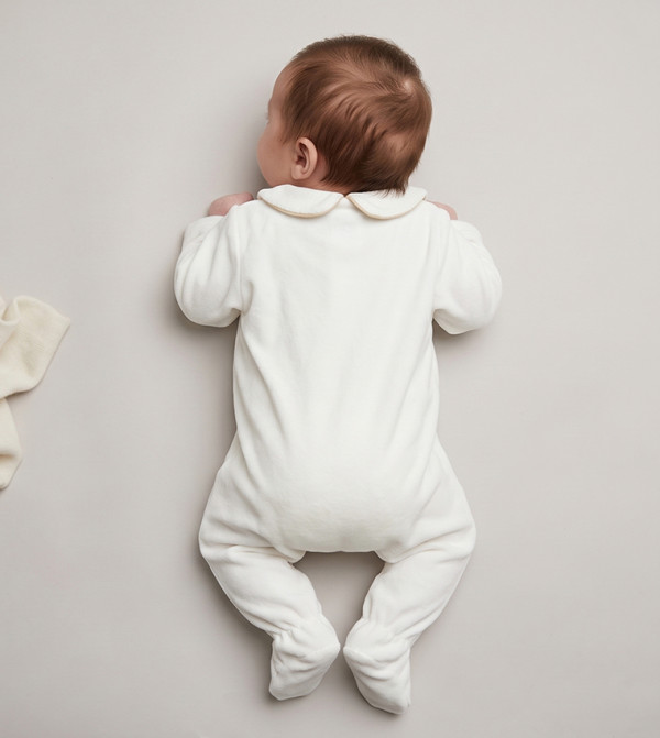 BABIES & MORE  Sleep Suits/Footies - White Sleep Suits/Footies
