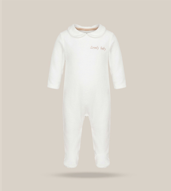 BABIES & MORE  Sleep Suits/Footies - White Sleep Suits/Footies