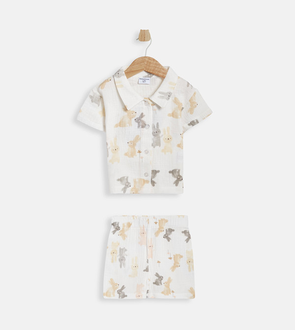BABIES & MORE Top & Pyjama Sets - White Top & Pyjama Sets
