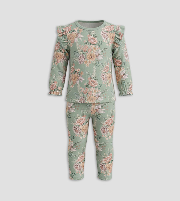 BABIES & MORE Nightwear - Green Top & Pyjama Sets
