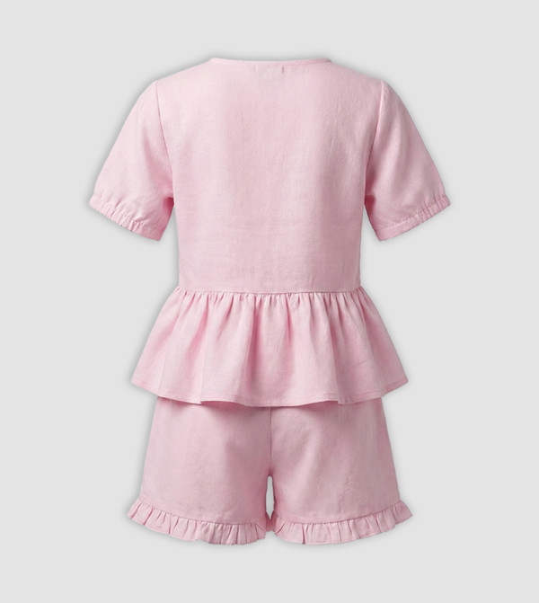 BABIES & MORE  - Pink Top & Shorts