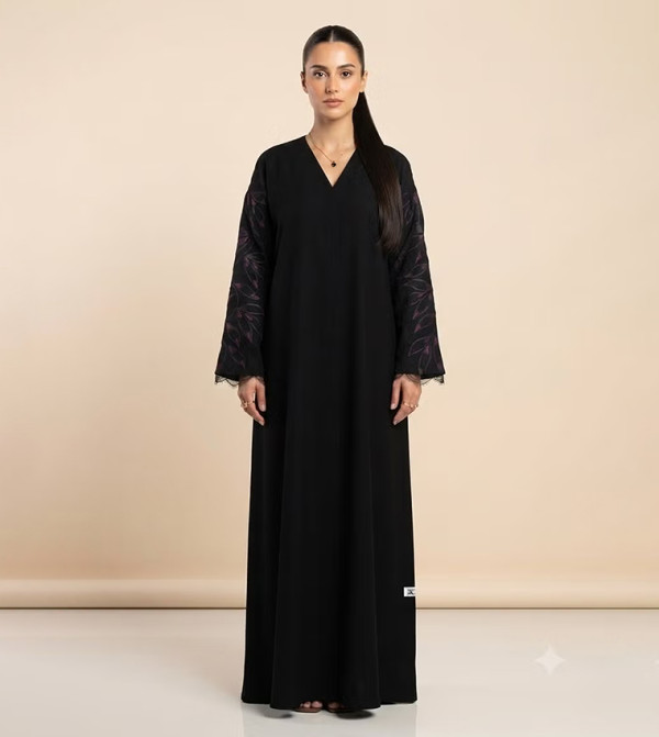 Nikias  Arabian Clothing - BLACK Abayas