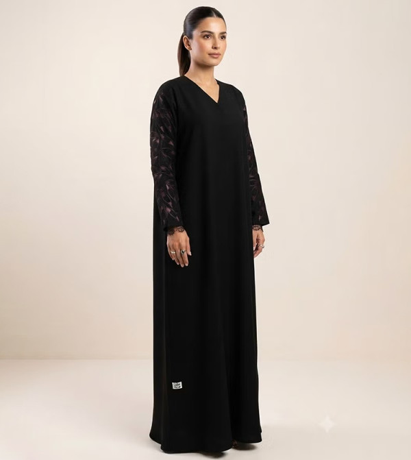 Nikias  Arabian Clothing - BLACK Abayas