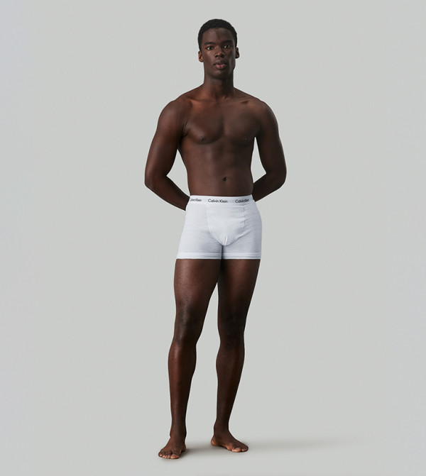 Calvin Klein  Vest & Underwear - White Trunks & Briefs