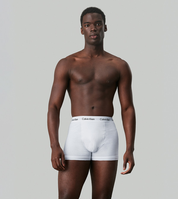 Calvin Klein  Vest & Underwear - White Trunks & Briefs